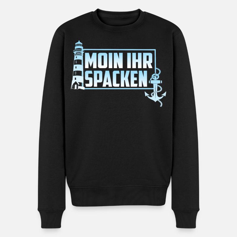 MOIN VOTRE SPACKEN - Pull Premium bio Homme - noir