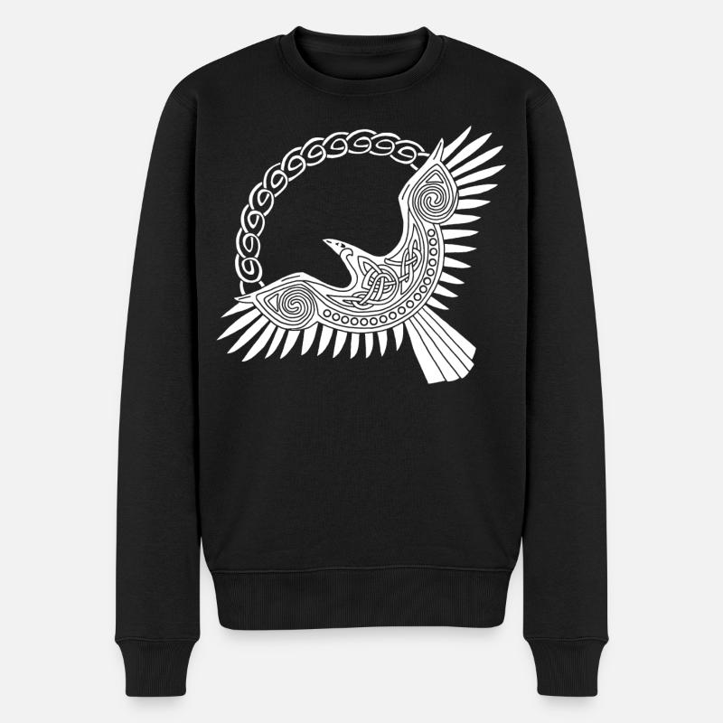 Aigle viking blanc - Pull Premium bio Homme - noir