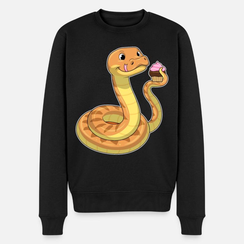Muffin serpent - Pull Premium bio Homme - noir