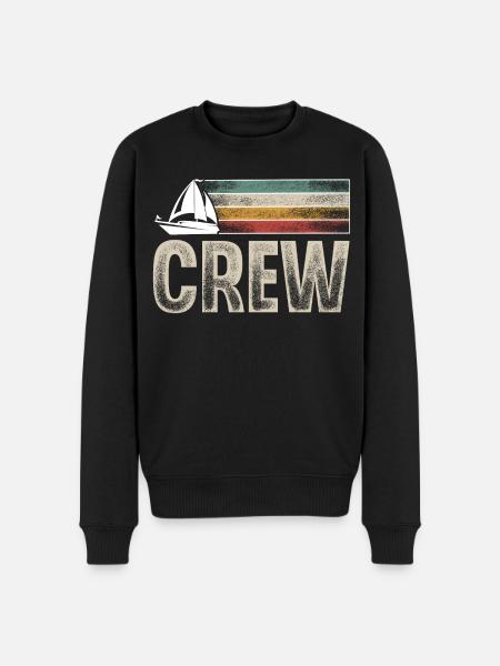 Segeln Segler Segelboot Crew - Männer Premium Bio Pullover - Schwarz