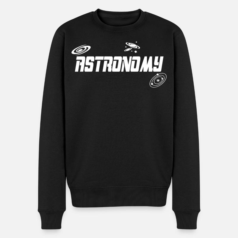 Astronomy - Männer Premium Bio Pullover - Schwarz