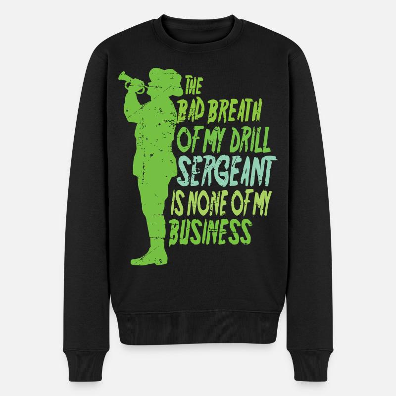 Drill Sergeant - Men's Premium Organic Jumper - black