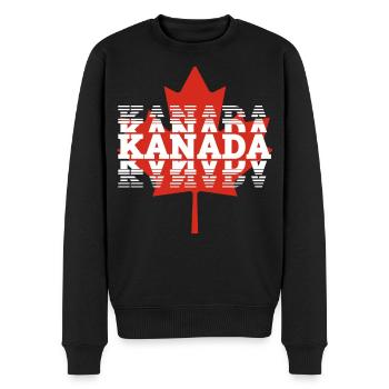 Kanada - Männer Premium Bio Pullover - Schwarz - Vorne - Nico (187cm)