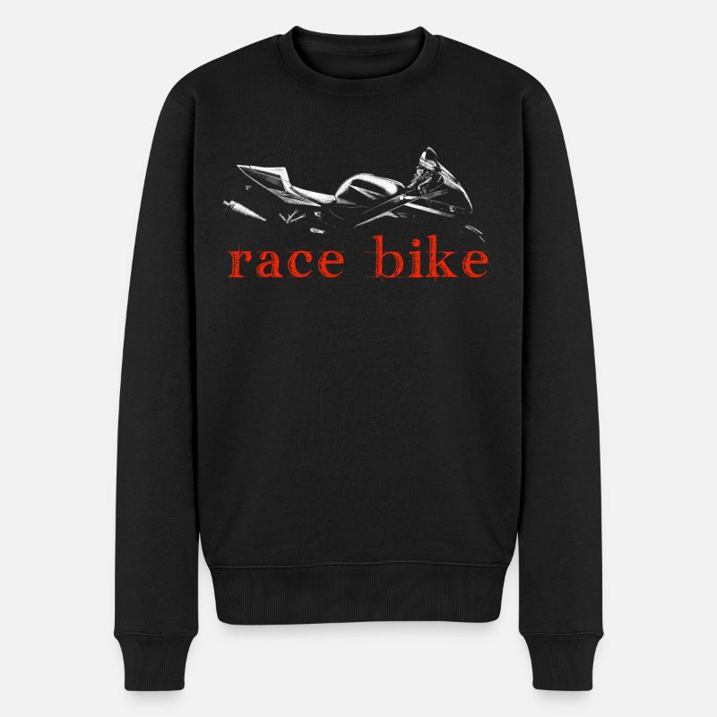 Race bike - Männer Premium Bio Pullover - Schwarz
