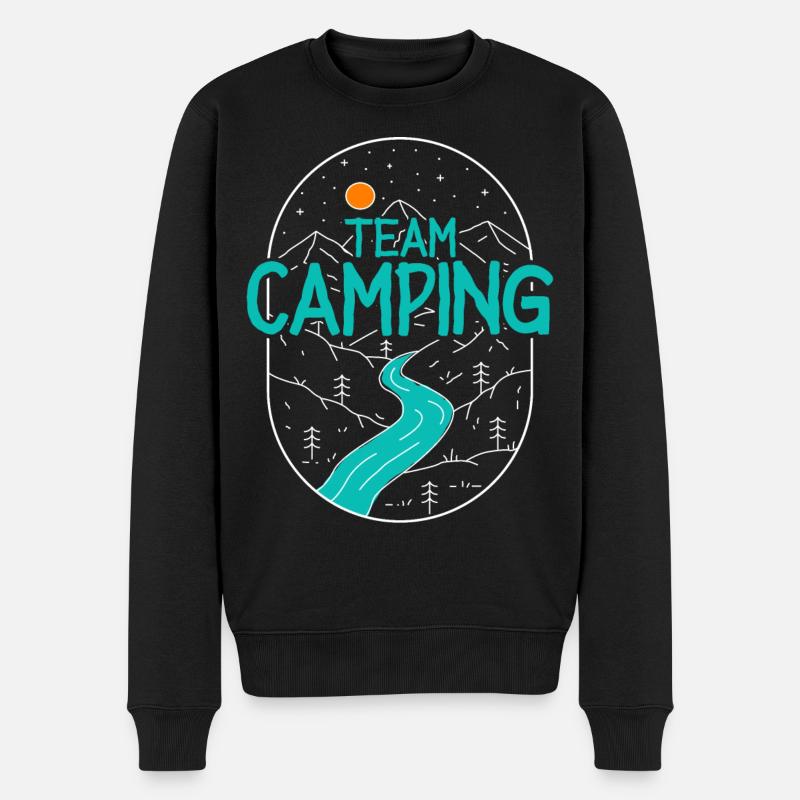 Équipe Camping Camper Campen - Pull Premium bio Homme - noir