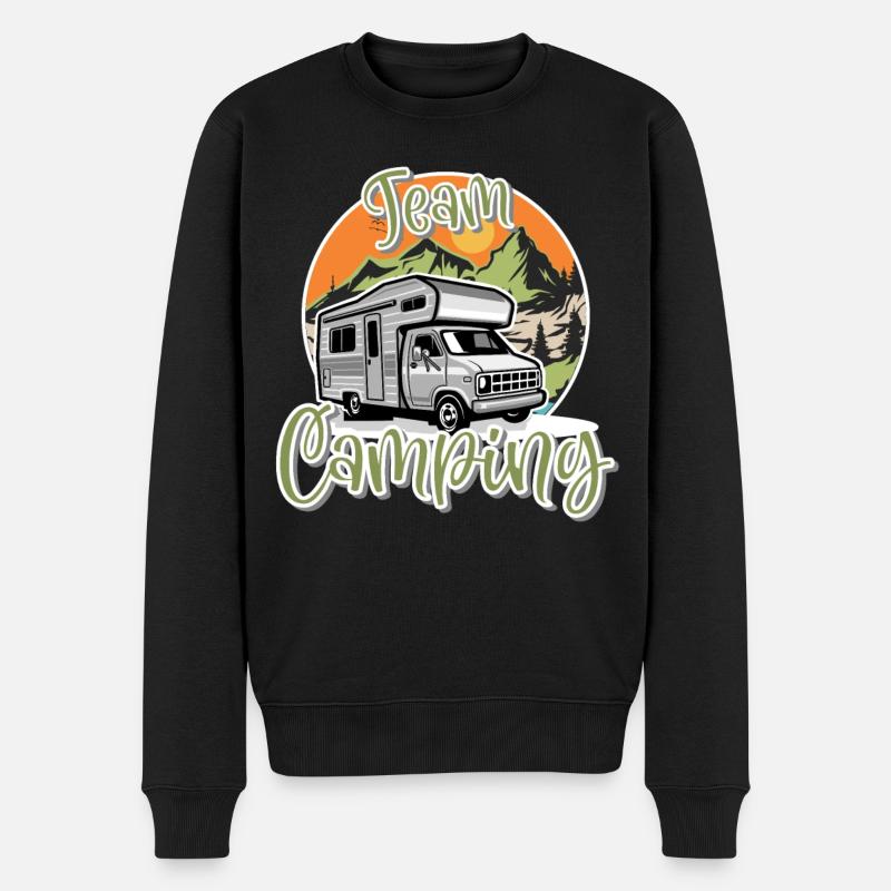 Équipe Camping Camper Campen - Pull Premium bio Homme - noir