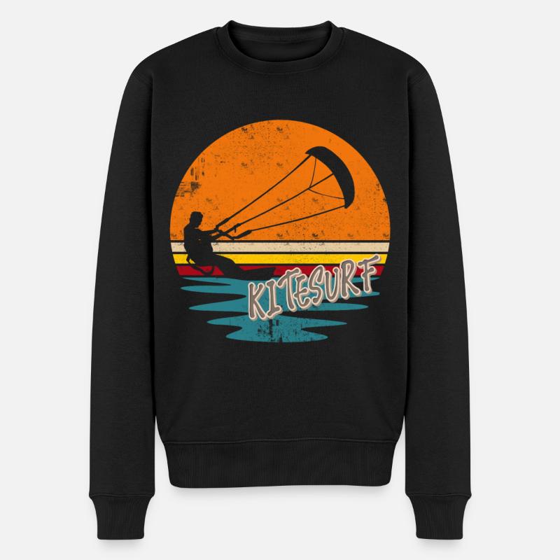 Kitesurfen Kitesurf Kitesurfer Kiteboard - Pull Premium bio Homme - noir