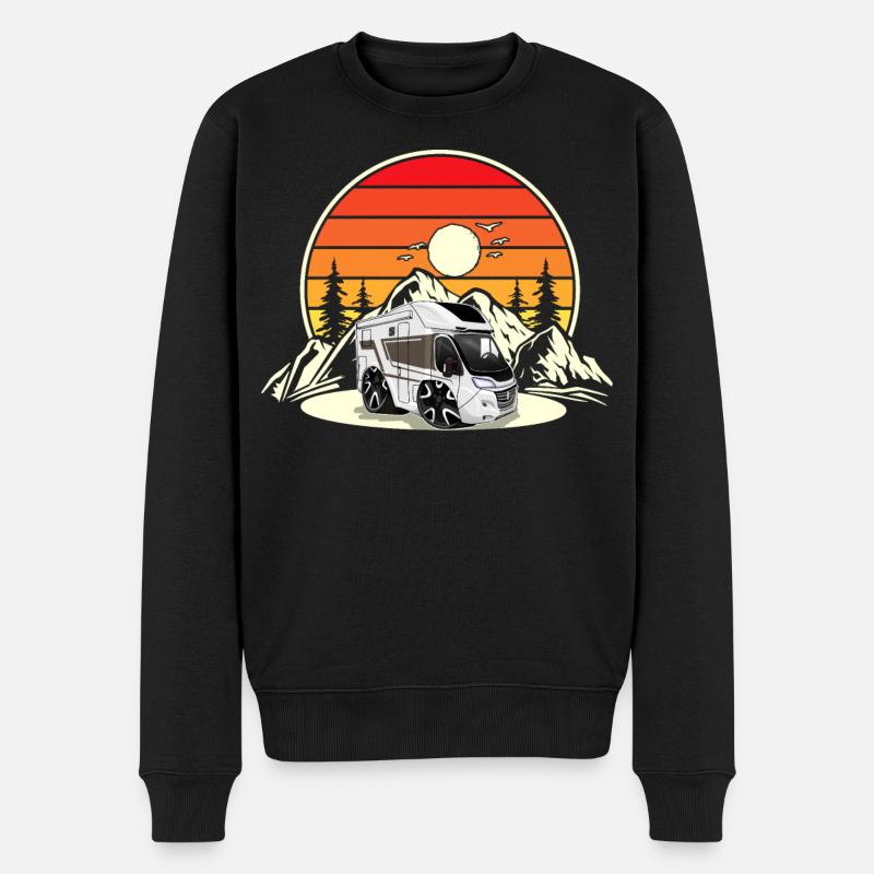 Camping Camper Campen - Pull Premium bio Homme - noir