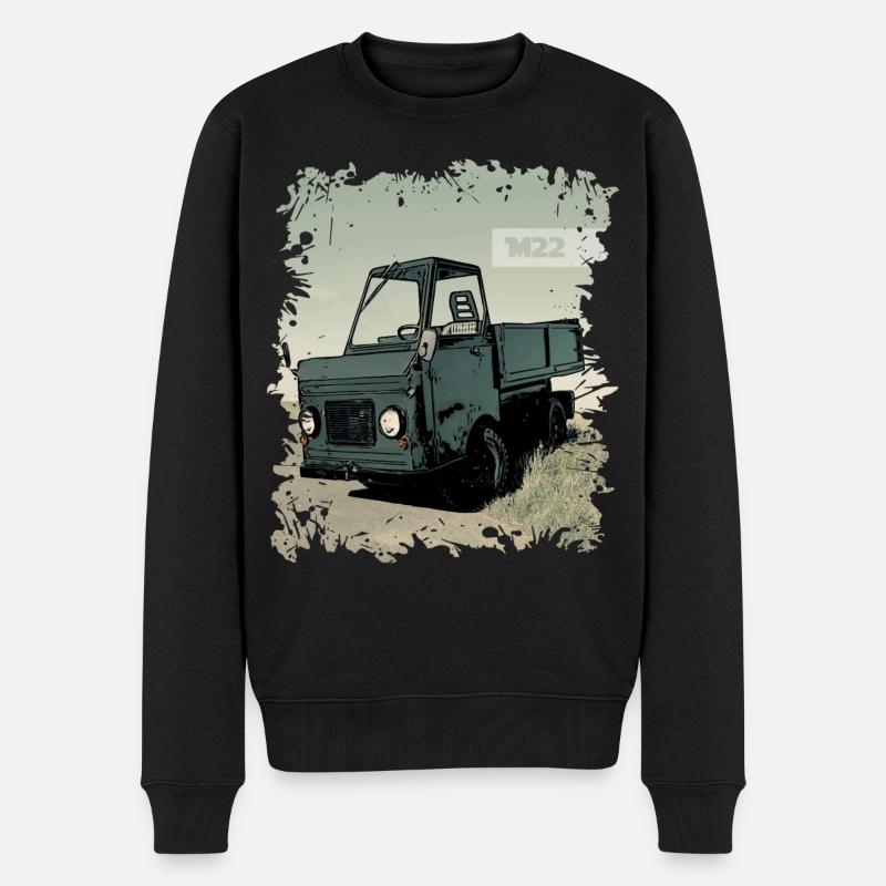 Multicar M22 - Männer Premium Bio Pullover - Schwarz