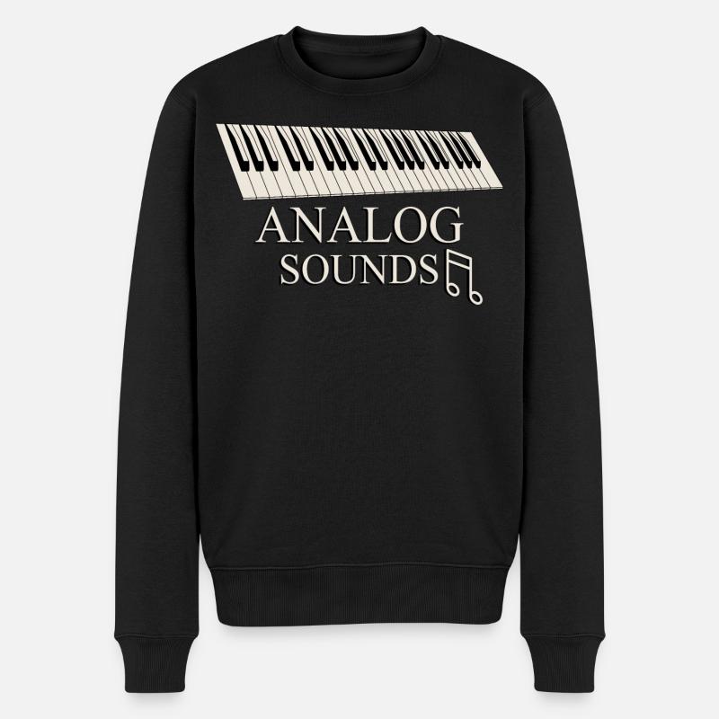 Pianist - Männer Premium Bio Pullover - Schwarz