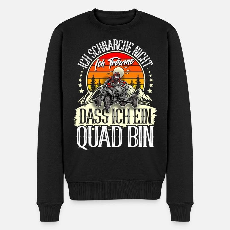 Quad ATV Offroad Quadfahrer - Männer Premium Bio Pullover - Schwarz
