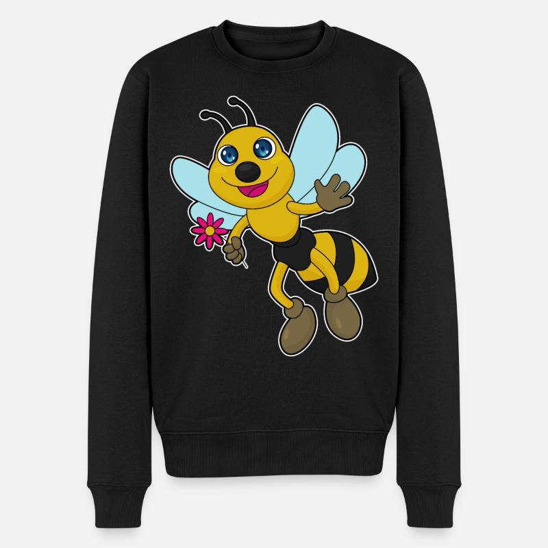 Fleur d’abeille - Pull Premium bio Homme - noir