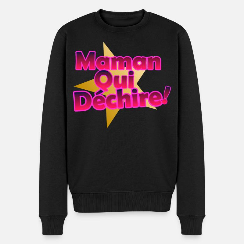 Maman Qui Déchire - Pull Premium bio Homme - noir