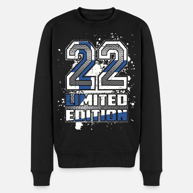 Finnland Limited Edition 22 - Männer Premium Bio Pullover - Schwarz