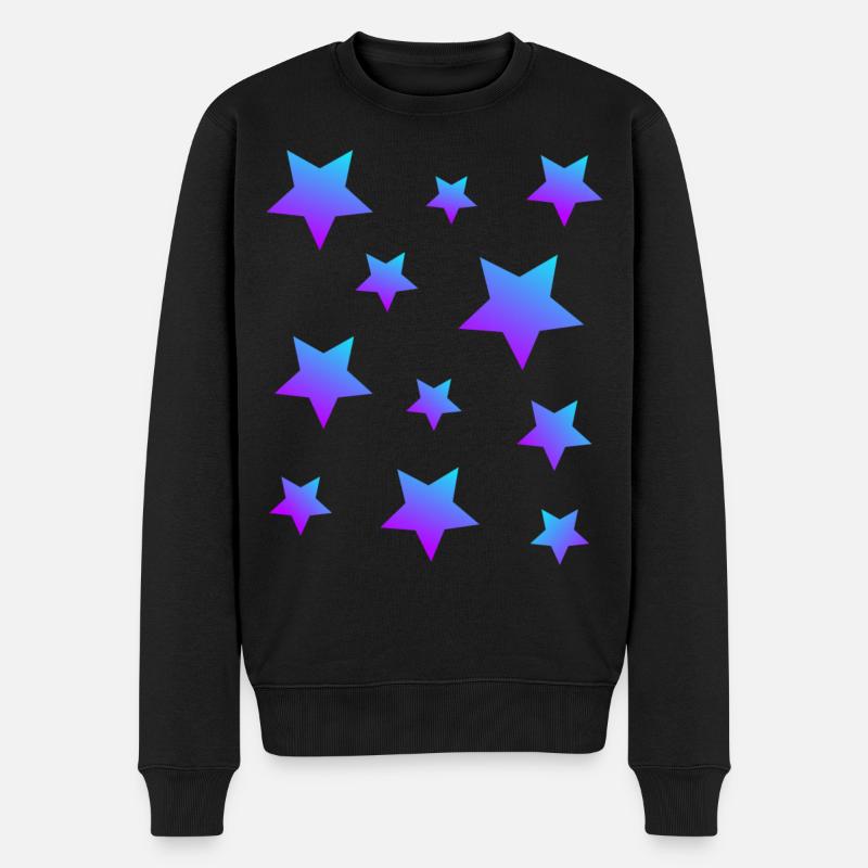 Star Star Pack Bleu-Violet - Pull Premium bio Homme - noir