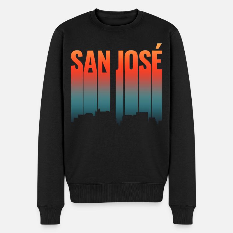 San Jose États-Unis - Pull Premium bio Homme - noir