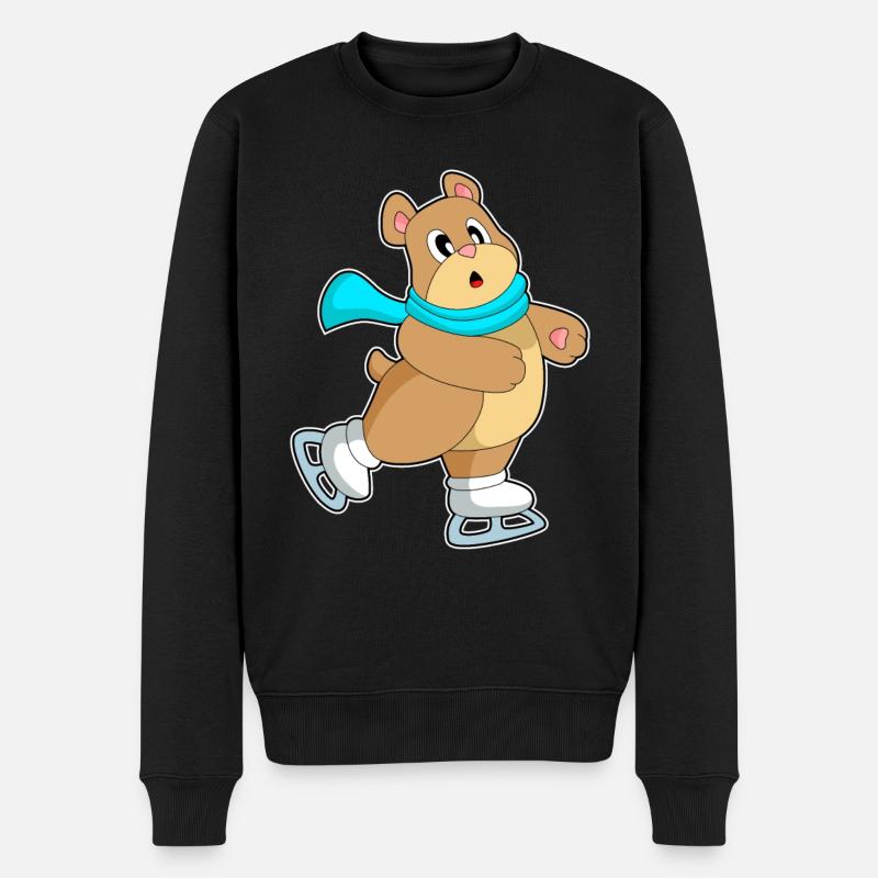 Patins à glace Bear - Pull Premium bio Homme - noir