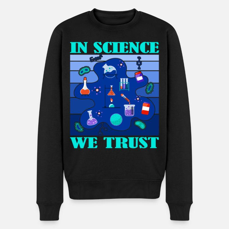 Wissenschaft Forschung Labor Studium - Männer Premium Bio Pullover - Schwarz