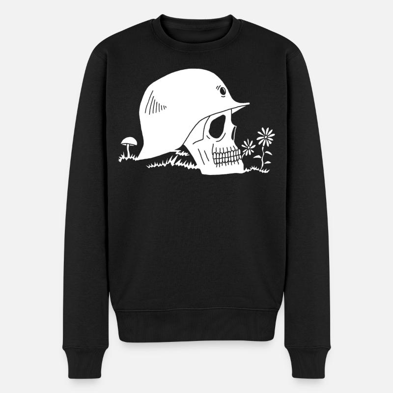 Ex-Soldat - Männer Premium Bio Pullover - Schwarz