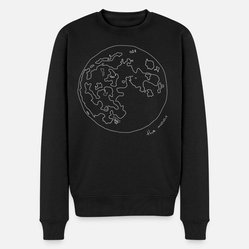 La Lune - Pull Premium bio Homme - noir