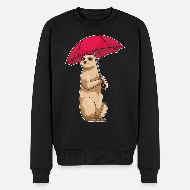 Parapluie suricate - Pull Premium bio Homme - noir