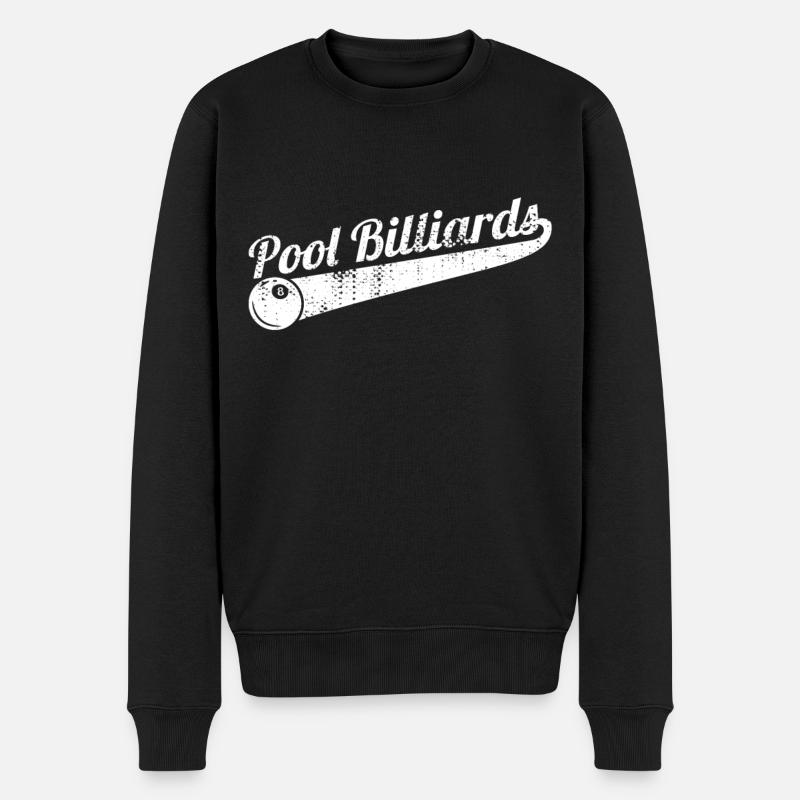 Billard piscine - Pull Premium bio Homme - noir