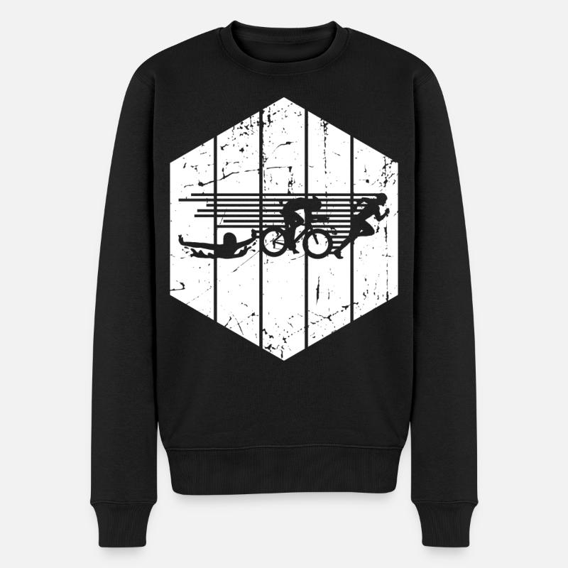 Compétition de triathlon - Pull Premium bio Homme - noir