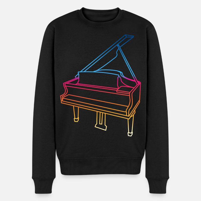 Dessin des ailes - Pull Premium bio Homme - noir