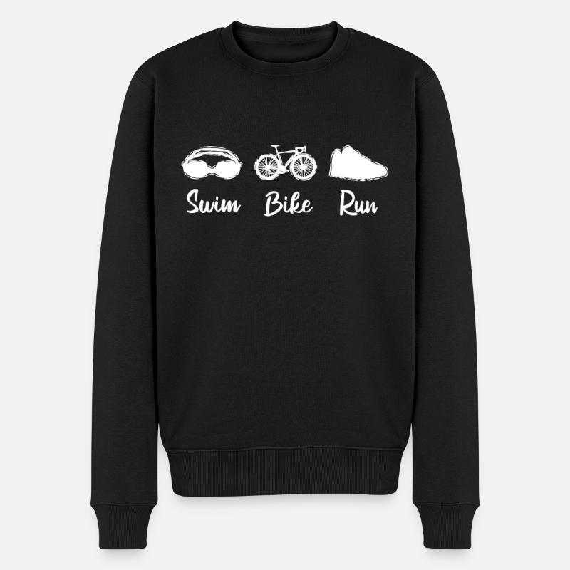 Triathlon Nageur Biker Runner - Pull Premium bio Homme - noir