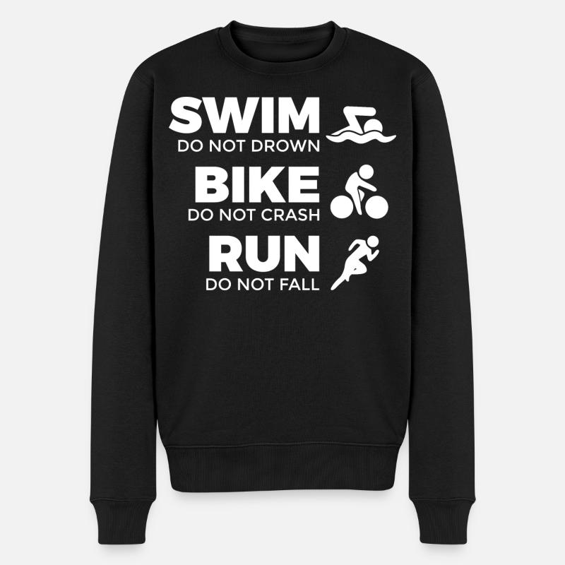 Motivation pour les triathlètes - Pull Premium bio Homme - noir