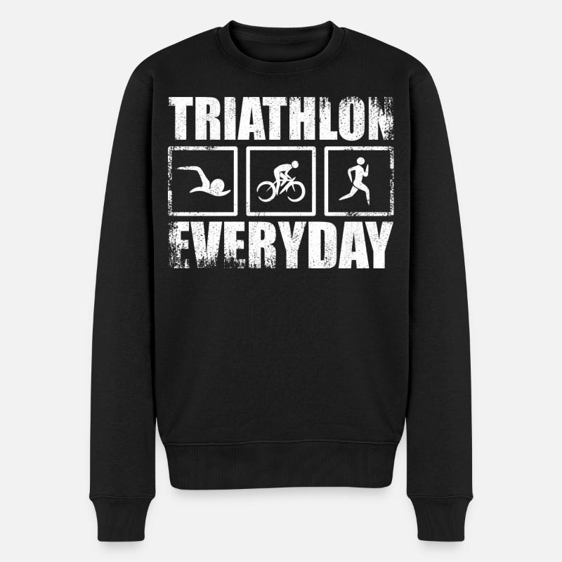 Triathlon Routine - Pull Premium bio Homme - noir