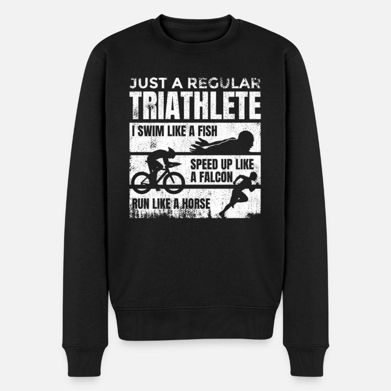 Triathlète médiocre - Pull Premium bio Homme - noir