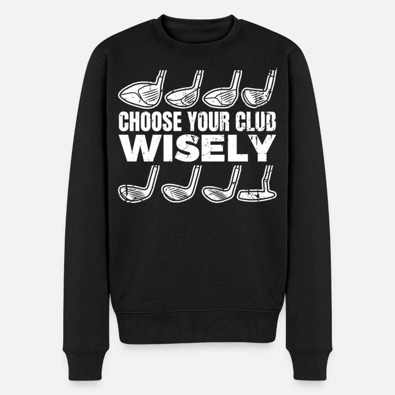 Choisissez votre club de golf - Pull Premium bio Homme - noir