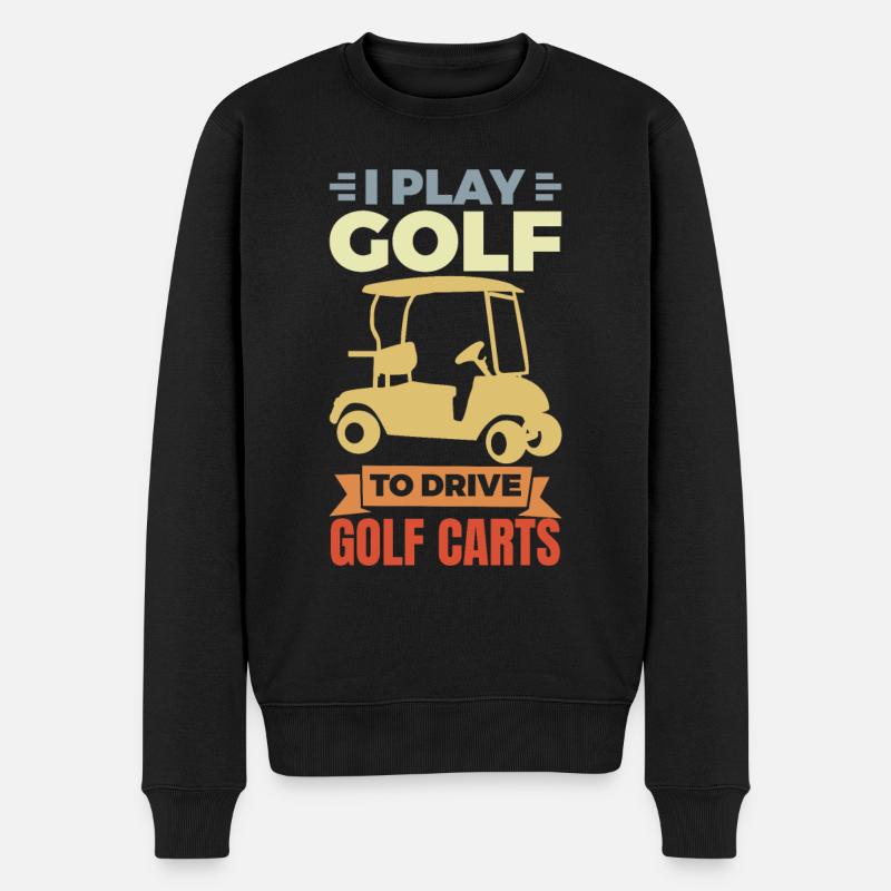J’adore les voiturettes de golf - Pull Premium bio Homme - noir
