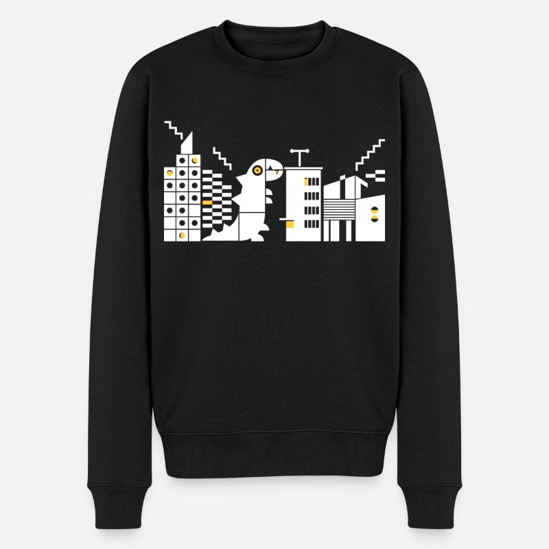 Monster rencontre Bauhaus L White - Pull Premium bio Homme - noir