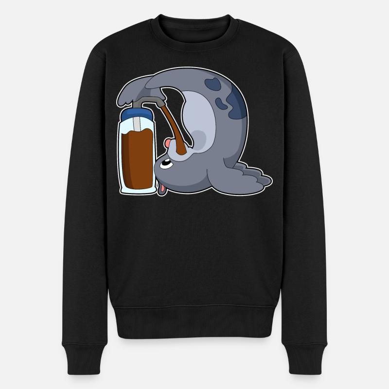Café Seal - Pull Premium bio Homme - noir