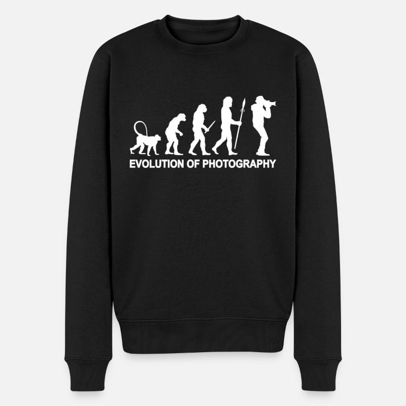 Évolution de la photographie - Pull Premium bio Homme - noir