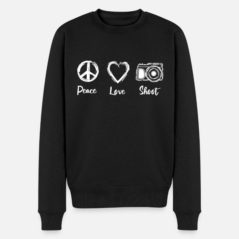 Tir d’amour de paix - Pull Premium bio Homme - noir