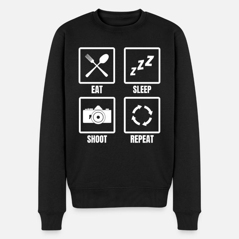 Routine de photographe amusante - Pull Premium bio Homme - noir