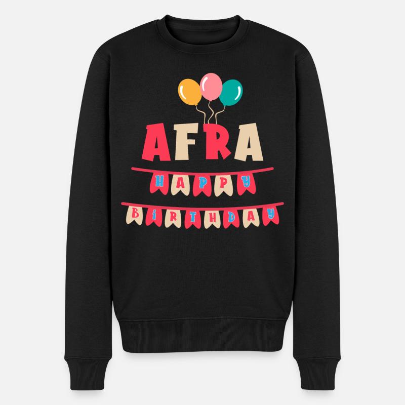 T-shirt Afra joyeux anniversaire joyeux anniversaire - Pull Premium bio Homme - noir