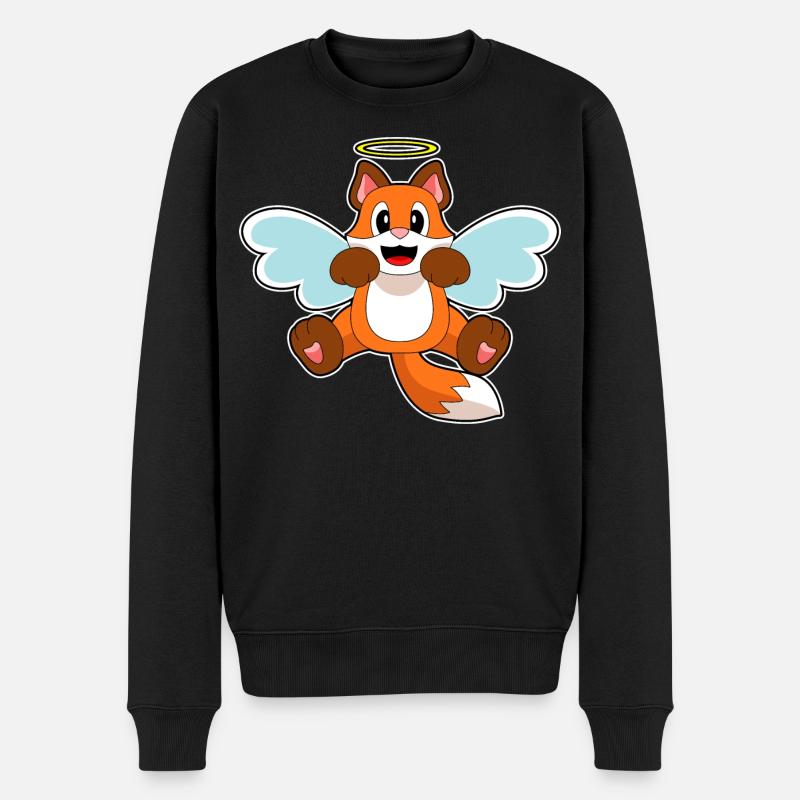 Fox Angel - Pull Premium bio Homme - noir