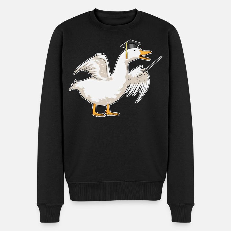 Canard Professeur Cylindre - Pull Premium bio Homme - noir