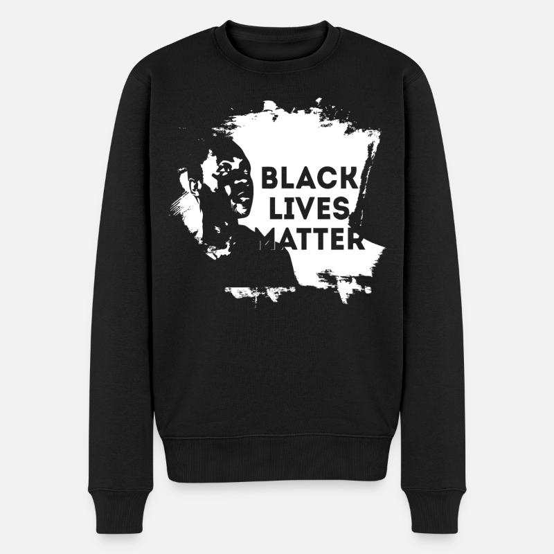 black lives matter - Pull Premium bio Homme - noir