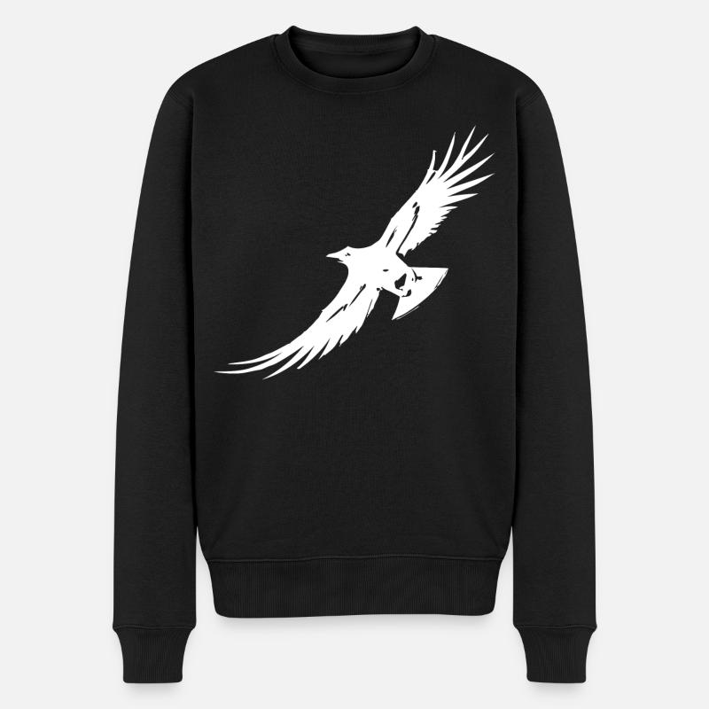 Corbeau volant - Pull Premium bio Homme - noir