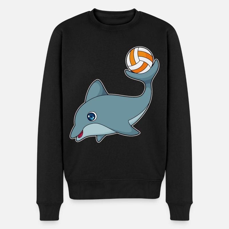 Joueur de volleyball Delfin Volleyball - Pull Premium bio Homme - noir