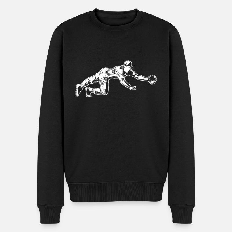 Receveur de baseball - Pull Premium bio Homme - noir