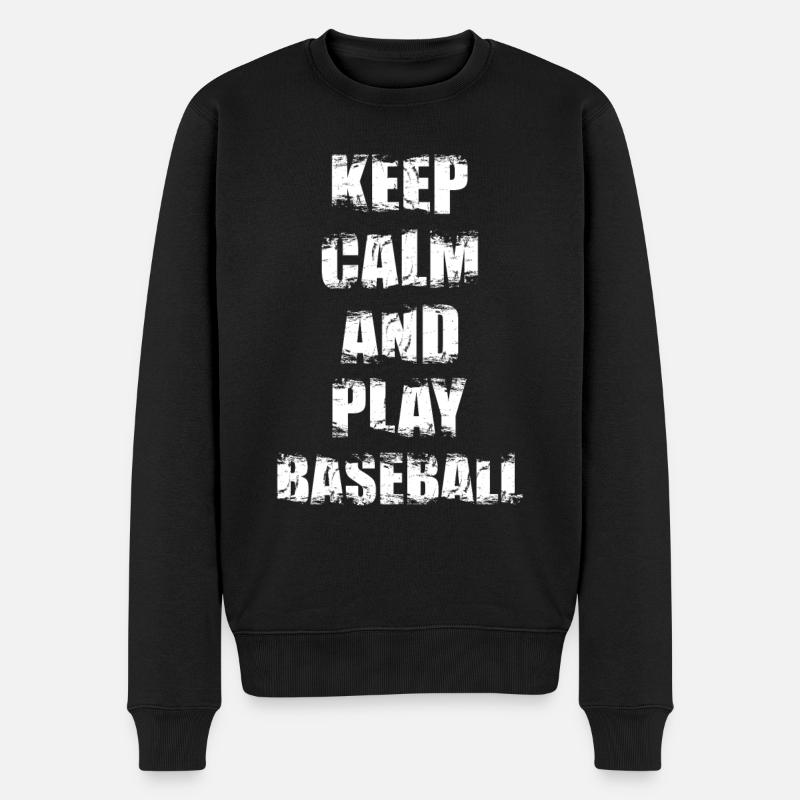 Drôle de dicton de baseball - Pull Premium bio Homme - noir