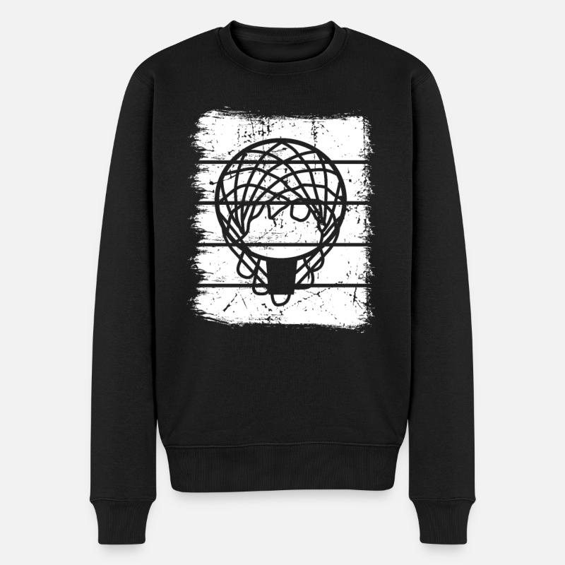 Basketball - Männer Premium Bio Pullover - Schwarz