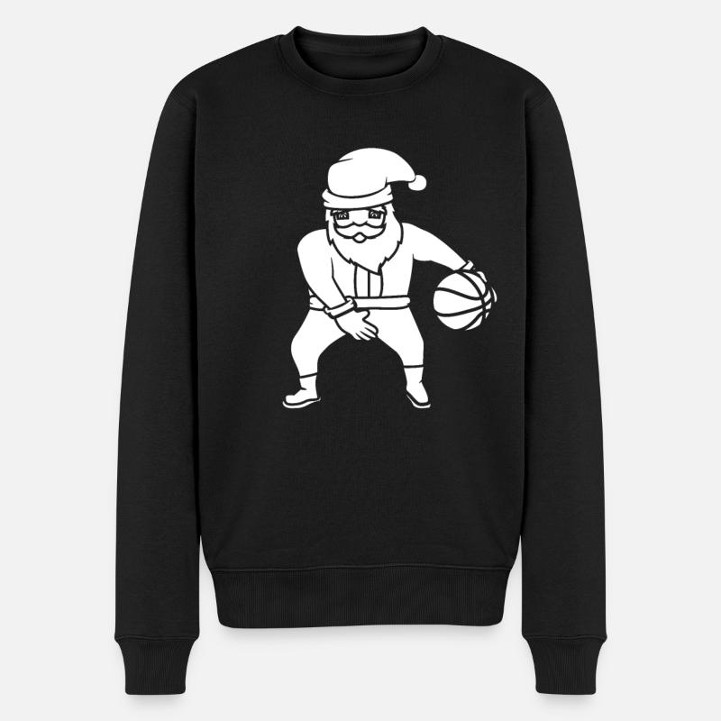 Noël de basketball - Pull Premium bio Homme - noir