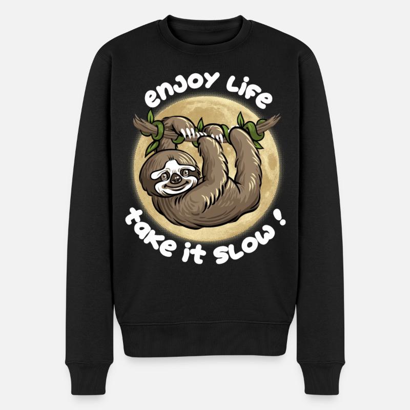 Vas y doucement ! - Pull Premium bio Homme - noir